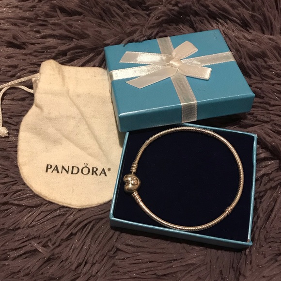 Pandora Jewelry - NEW Pandora Charm Bracelet with Heart Clasp
